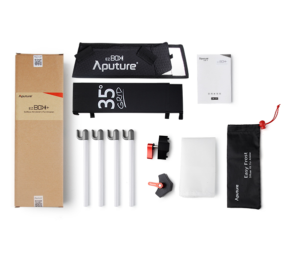 Aputure EZ Box+ Softbox csomag tartalma összefoglaló Aputure EZ Box+ Softbox csomag tartalma
