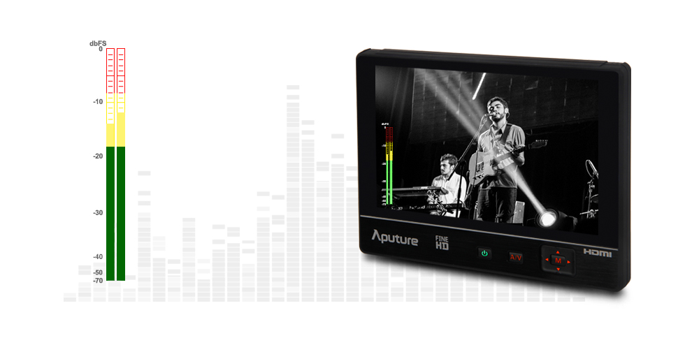 VS-2 FineHD Kontroll Monitor audio ellenőrzési szintmérő VS-2 FineHD Kontroll Monitor audio szintmérő