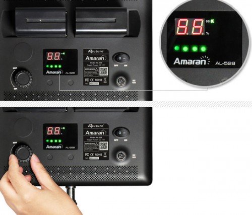 Amaran AL528 LED brightness control