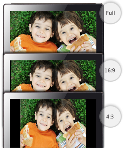 V-Screen display ratios V-Screen display ratios